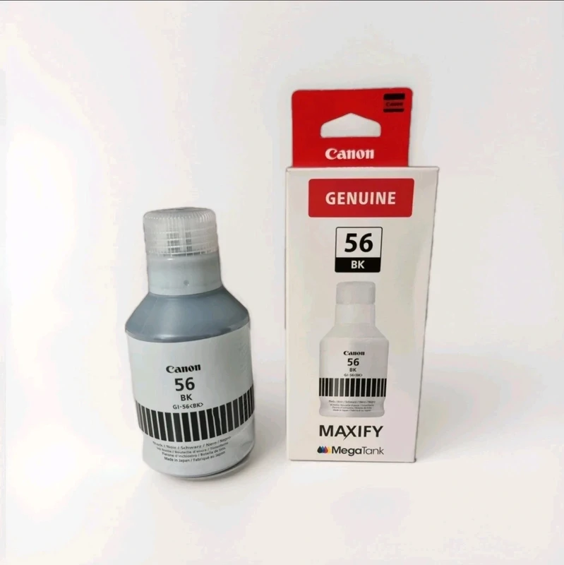 canon gi 56bk original tinte schwarz black maxify megatank 170ml. neu ovp